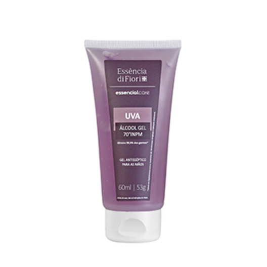 Álcool em Gel Uva em Bisnaga Essencial Care Corporal 60ml