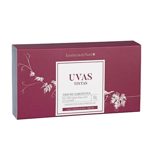 Sabonete em Barra Uvas Tintas 3 unidades de 100g