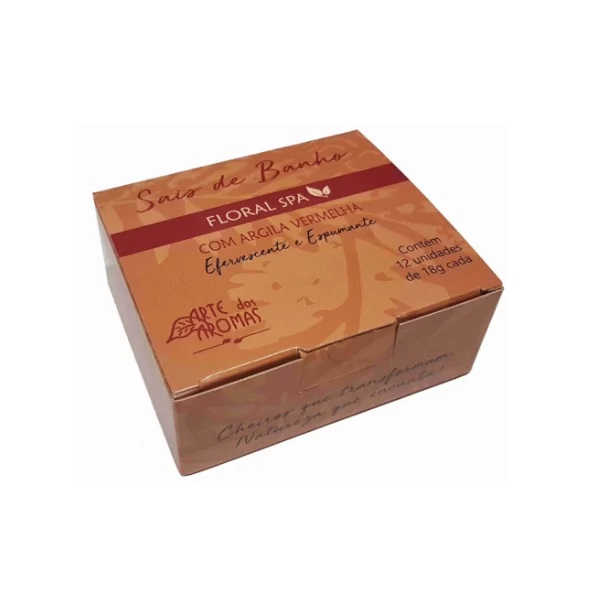 Sais de Banho Floral Spa - Arte dos Aromas caixa c/12un