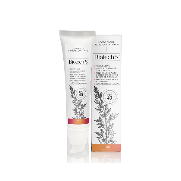 Loção Facial Pró Idade BIOTECH S com FPS 40 - 60ml